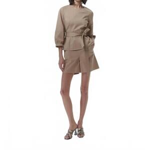 NEW THEO THE LABEL thallo shorts in sand